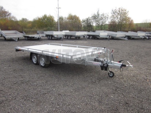 Hydraulicky sklopný přívěs AD 4,17x1,89 ALU plato 13