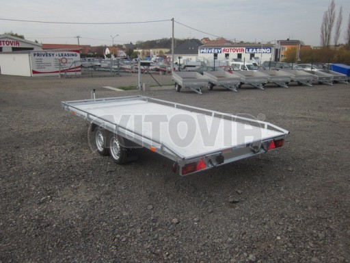 Hydraulicky sklopný přívěs AD 4,17x1,89 ALU plato 13
