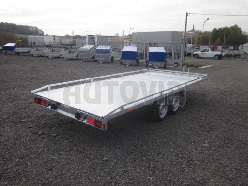 Hydraulicky sklopný přívěs AD 4,17x1,89 ALU plato 13