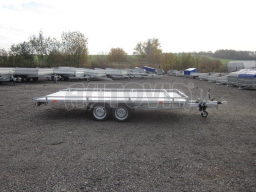 Hydraulicky sklopný přívěs AD 4,17x1,89 ALU plato 13