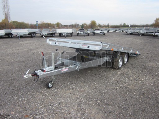 Hydraulicky sklopný přívěs AD 4,17x1,89 ALU plato 13