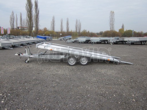 Hydraulicky sklopný přívěs AD 4,17x1,89 ALU plato 13
