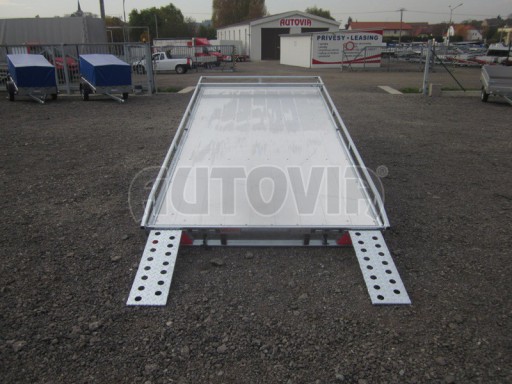 Hydraulicky sklopný přívěs AD 4,17x1,89 ALU plato 13