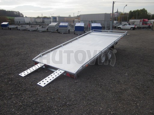 Hydraulicky sklopný přívěs AD 4,17x1,89 ALU plato 13