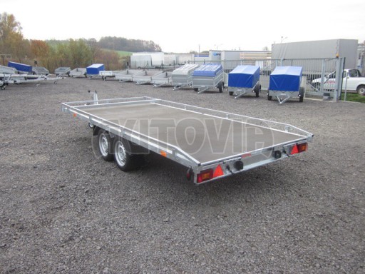 Přepravník univerzální AD 2,7T 4,17x1,89 hydraulicky sklopné plato