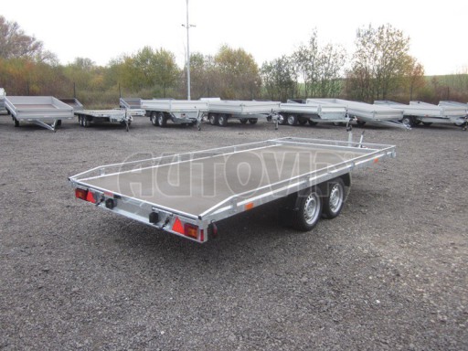 Přepravník univerzální AD 2,7T 4,17x1,89 hydraulicky sklopné plato