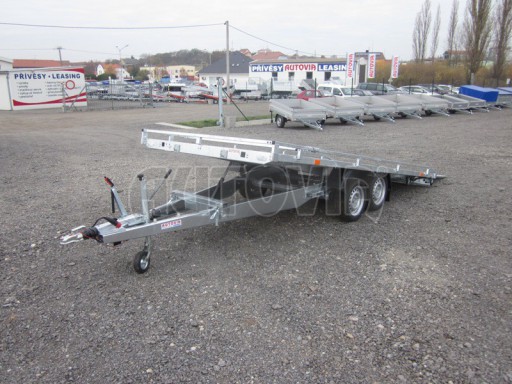 Přepravník univerzální AD 2,7T 4,17x1,89 hydraulicky sklopné plato