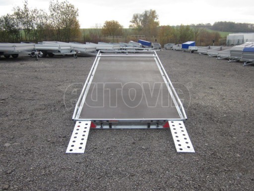 Přepravník univerzální AD 2,7T 4,17x1,89 hydraulicky sklopné plato