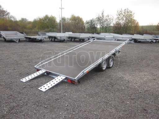 Přepravník univerzální AD 2,7T 4,17x1,89 hydraulicky sklopné plato