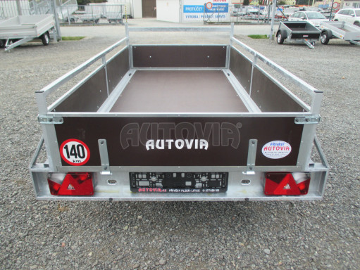 Nebrzděný jednoosý PROFI přívěs VA 750kg 2,52x1,27/0,30 RE POČ zes. náprava č.6