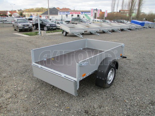 Přívěsný vozík za osobní auto PV 750kg N1 2,10x1,28/0,30 zes. náprava č.12