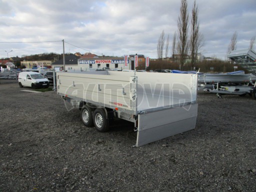 Skladový třístranný sklápěč PHT 3,5T 4,18x2,10/0,70 nástavba bočnic v elektrice