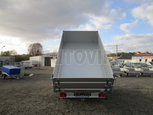 Skladový třístranný sklápěč PHT 3,5T 4,18x2,10/0,70 nástavba bočnic v elektrice