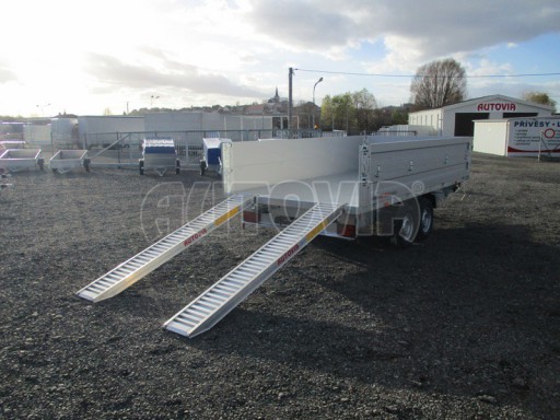 Skladový třístranný sklápěč PHT 3,5T 4,18x2,10/0,70 nástavba bočnic v elektrice