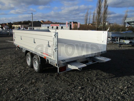 Skladový třístranný sklápěč PHT 3,5T 4,18x2,10/0,70 nástavba bočnic v elektrice