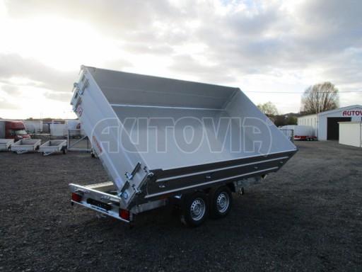 Skladový třístranný sklápěč PHT 3,5T 4,18x2,10/0,70 nástavba bočnic v elektrice