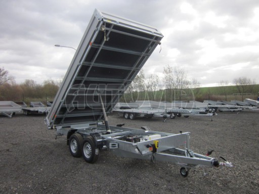 Třístranný sklopný přívěs PHT 3,5T 4,18x2,10/0,35 v elektrice
