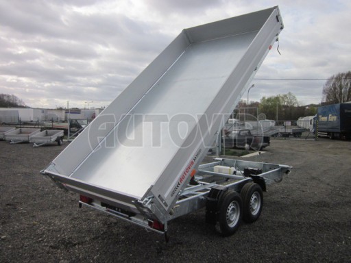 Třístranný sklopný přívěs PHT 3,5T 4,18x2,10/0,35 v elektrice