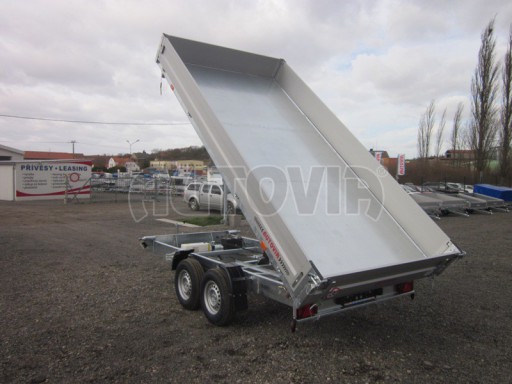 Třístranný sklopný přívěs PHT 3,5T 4,18x2,10/0,35 v elektrice
