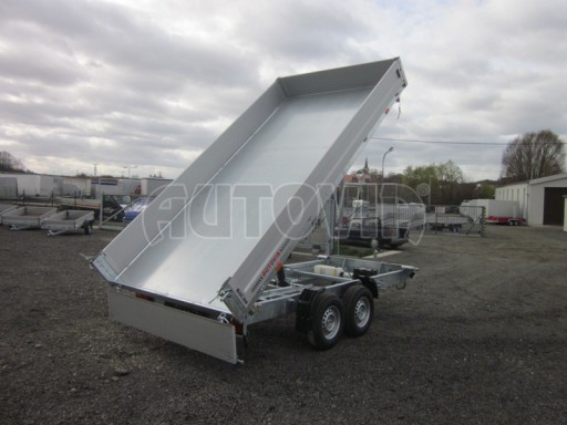 Třístranný sklopný přívěs PHT 3,5T 4,18x2,10/0,35 v elektrice