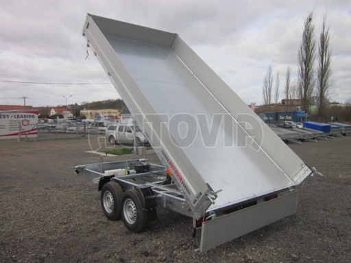 Třístranný sklopný přívěs PHT 3,5T 4,18x2,10/0,35 v elektrice