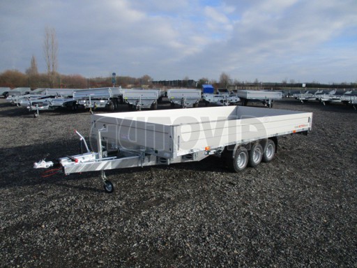 Sklápěcí přívěs na auta AD 3,5T B3 4,50x2,09/2,0m  valník 1350