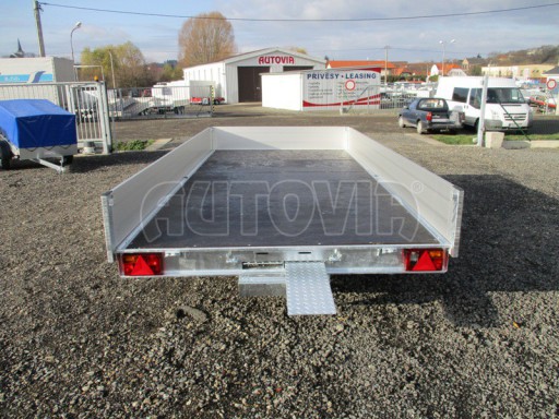 Sklápěcí přívěs na auta AD 3,5T B3 4,50x2,09/2,0m  valník 1350