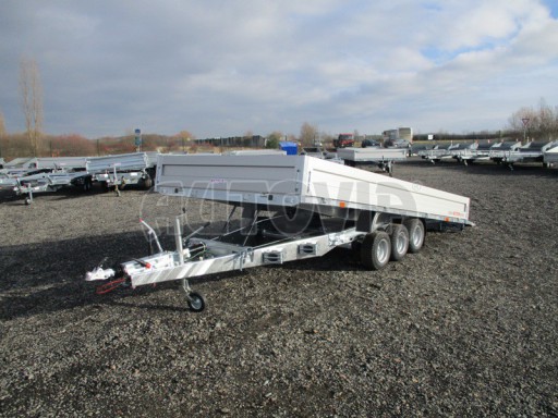 Sklápěcí přívěs na auta AD 3,5T B3 4,50x2,09/2,0m  valník 1350