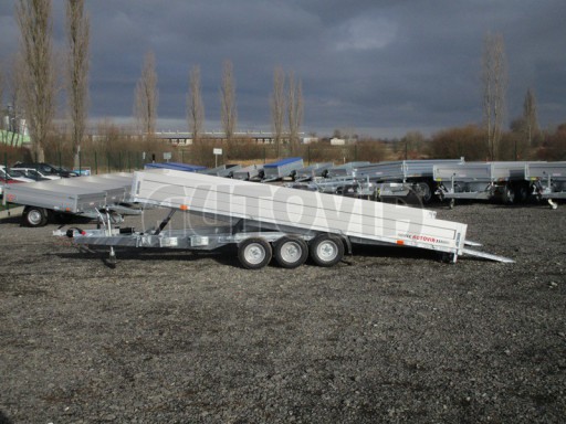 Sklápěcí přívěs na auta AD 3,5T B3 4,50x2,09/2,0m  valník 1350