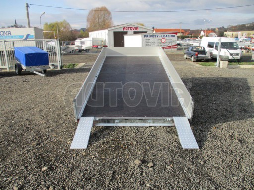 Sklápěcí přívěs na auta AD 3,5T B3 4,50x2,09/2,0m  valník 1350