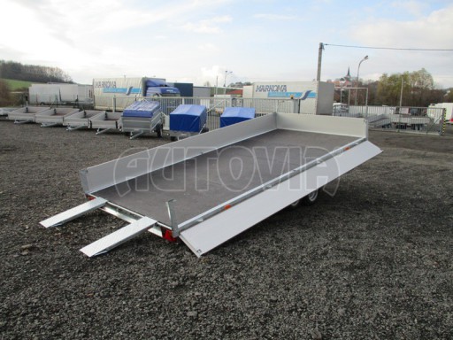 Sklápěcí přívěs na auta AD 3,5T B3 4,50x2,09/2,0m  valník 1350
