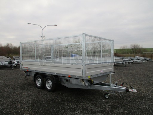 Univerzální skladový třístranný sklápěč PHT 3,5T 4,18x2,10/1,35 GITTER v elektrice