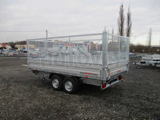 Univerzální skladový třístranný sklápěč PHT 3,5T 4,18x2,10/1,35 GITTER v elektrice