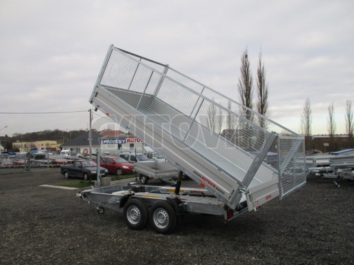 Univerzální skladový třístranný sklápěč PHT 3,5T 4,18x2,10/1,35 GITTER v elektrice