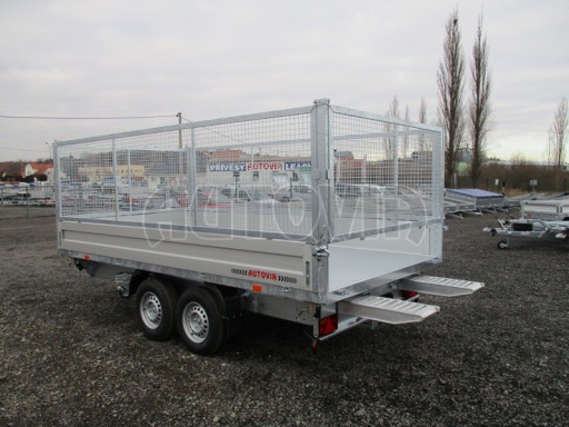 Univerzální skladový třístranný sklápěč PHT 3,5T 4,18x2,10/1,35 GITTER v elektrice