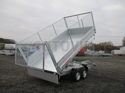 Univerzální skladový třístranný sklápěč PHT 3,5T 4,18x2,10/1,35 GITTER v elektrice