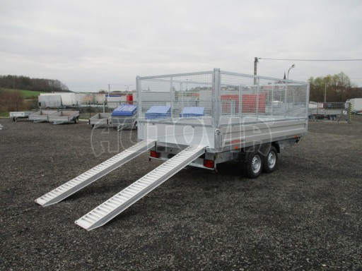 Univerzální skladový třístranný sklápěč PHT 3,5T 4,18x2,10/1,35 GITTER v elektrice