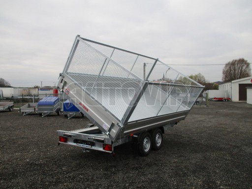 Univerzální skladový třístranný sklápěč PHT 3,5T 4,18x2,10/1,35 GITTER v elektrice