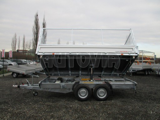 Univerzální skladový třístranný sklápěč PHT 3,5T 4,18x2,10/1,35 GITTER v elektrice