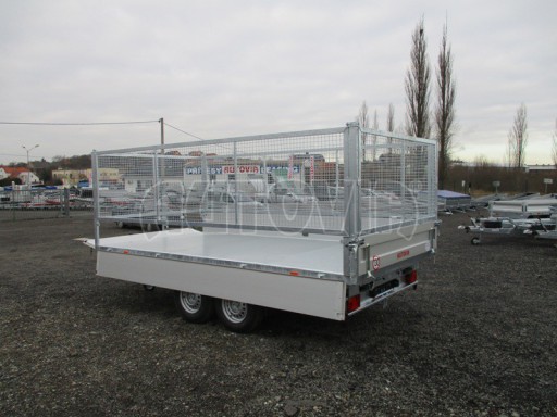 Univerzální skladový třístranný sklápěč PHT 3,5T 4,18x2,10/1,35 GITTER v elektrice