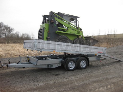 Třístranný sklopný přívěs PHT 3,5T 4,18x2,10/0,35 hev. nohy v elektrice