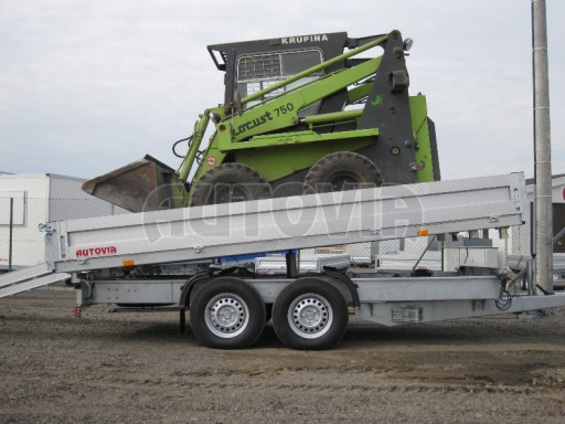 Třístranný sklopný přívěs PHT 3,5T 4,18x2,10/0,35 hev. nohy v elektrice