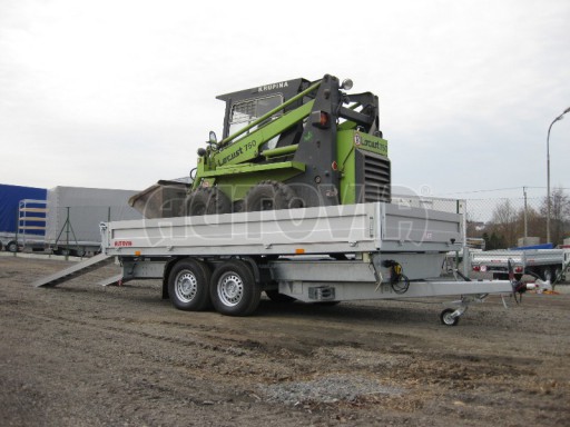 Třístranný sklopný přívěs PHT 3,5T 4,18x2,10/0,35 hev. nohy v elektrice