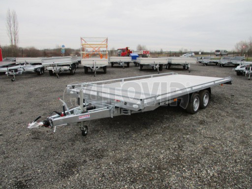 Přívěs pro přepravu automobilů AD 3,5T B2 5,17x2,09 plato slzičkový plech