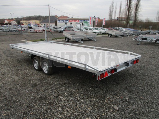Přívěs pro přepravu automobilů AD 3,5T B2 5,17x2,09 plato slzičkový plech