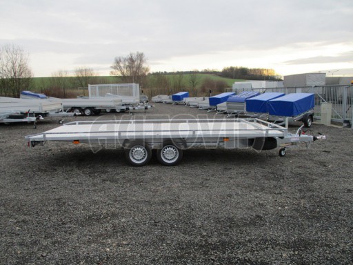 Přívěs pro přepravu automobilů AD 3,5T B2 5,17x2,09 plato slzičkový plech
