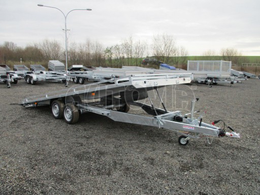 Přívěs pro přepravu automobilů AD 3,5T B2 5,17x2,09 plato slzičkový plech