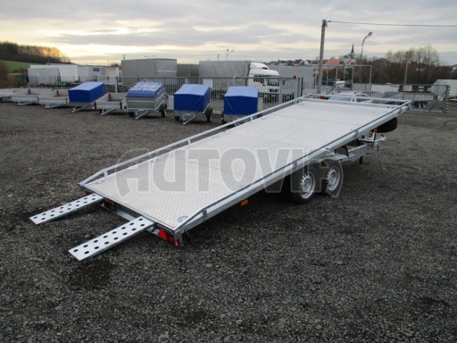 Přívěs pro přepravu automobilů AD 3,5T B2 5,17x2,09 plato slzičkový plech