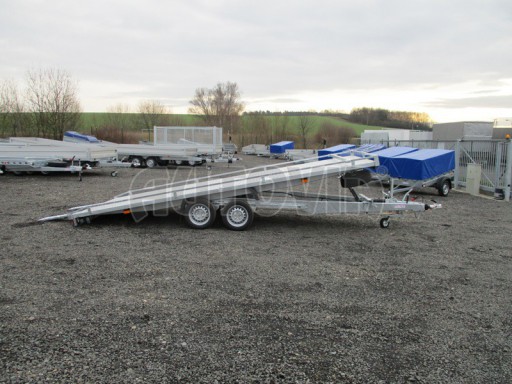 Přívěs pro přepravu automobilů AD 3,5T B2 5,17x2,09 plato slzičkový plech