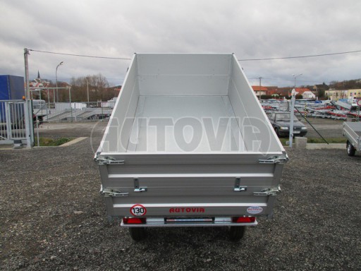 Sklápěcí přívěs DLT 2,7T 2,57x1,48/0,70 ruč pozink